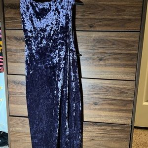 Medium length purple dress